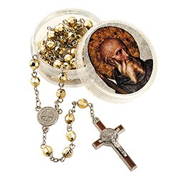 St. Benedict Rosary with Case