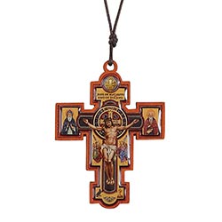 St. Benedict Wooden Pendant