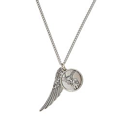 St. Michael Winged Medal Pendant