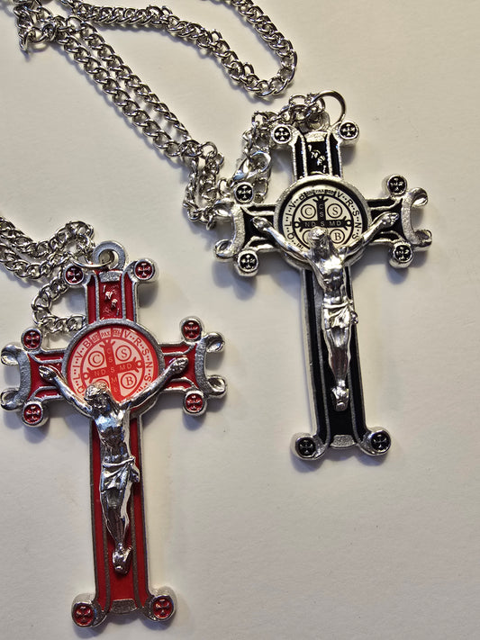 St. Benedict Ornate Crucifix Pendant