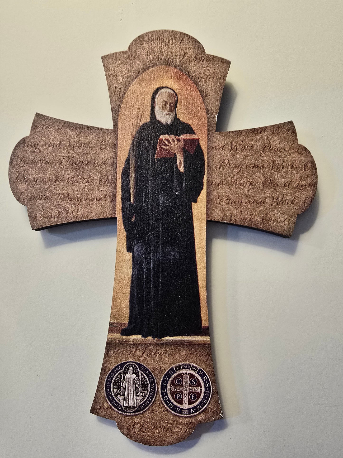 St. Benedict 6" Wooden Wall Cross