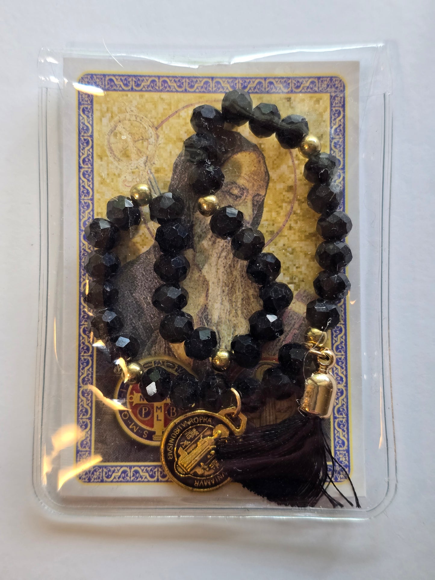 St. Benedict Charm with Prayer Card