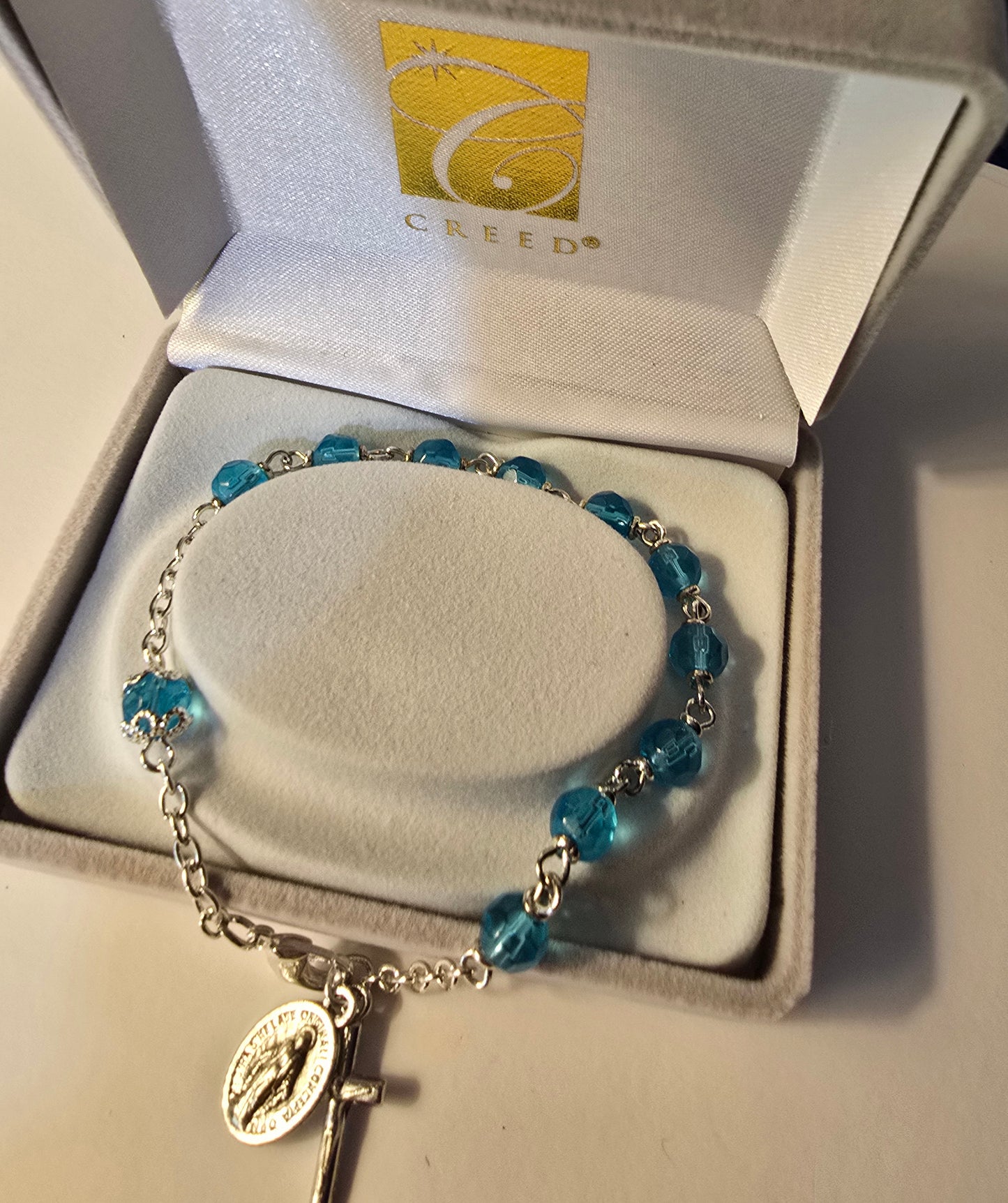 Birthstone Rosary Bracelet (adjustable)