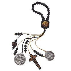 St. Benedict Beaded Home Protection Hanger