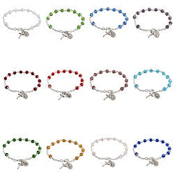 Birthstone Rosary Bracelet (adjustable)