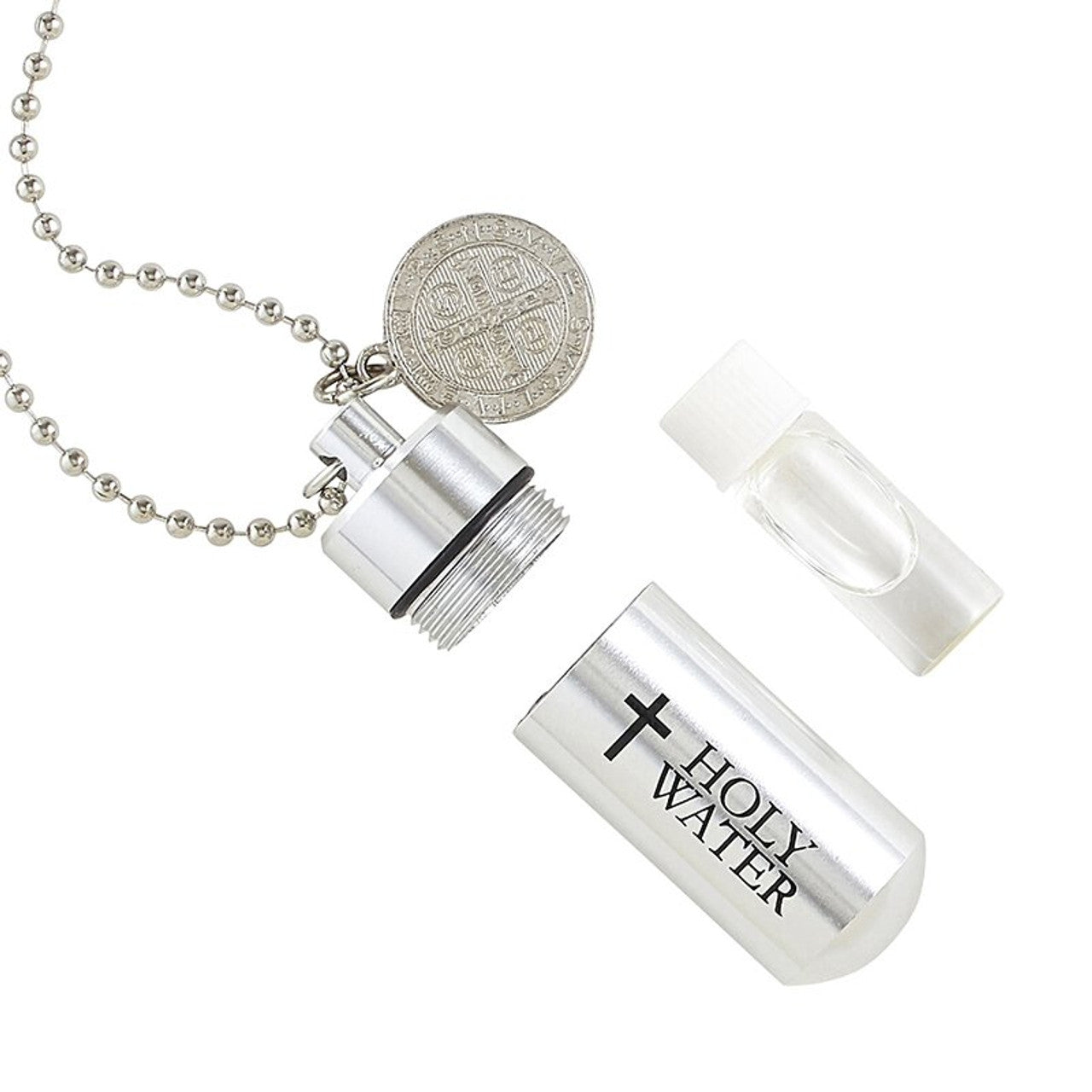 St. Benedict Holy Water Pendant (Holy Water Included!)