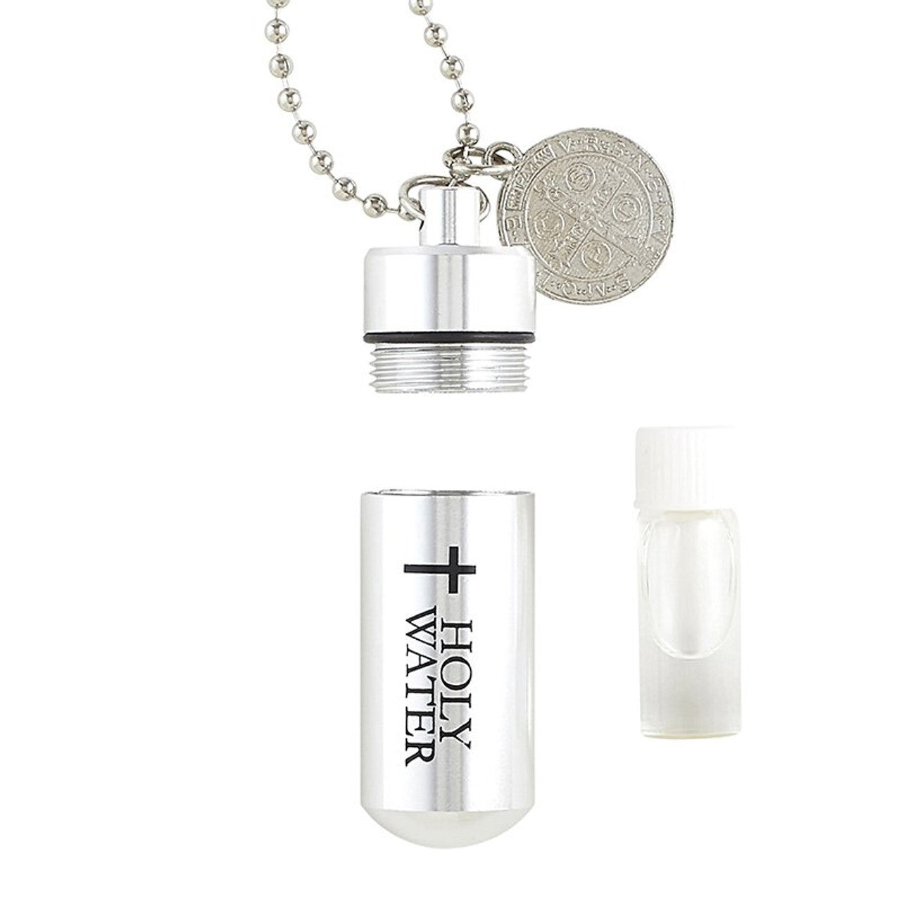 St. Benedict Holy Water Pendant (Holy Water Included!)
