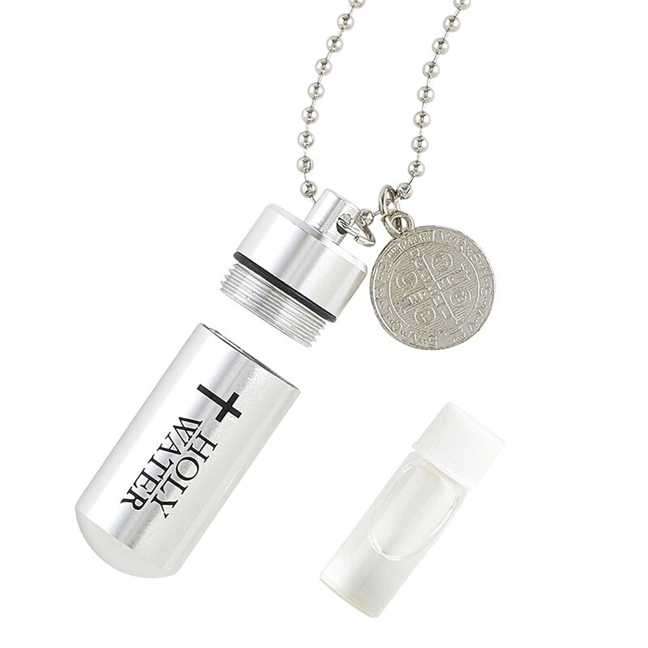 St. Benedict Holy Water Pendant (Holy Water Included!)