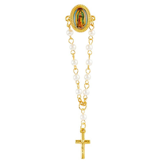Our Lady of Guadalupe Rosary Lapel Pin