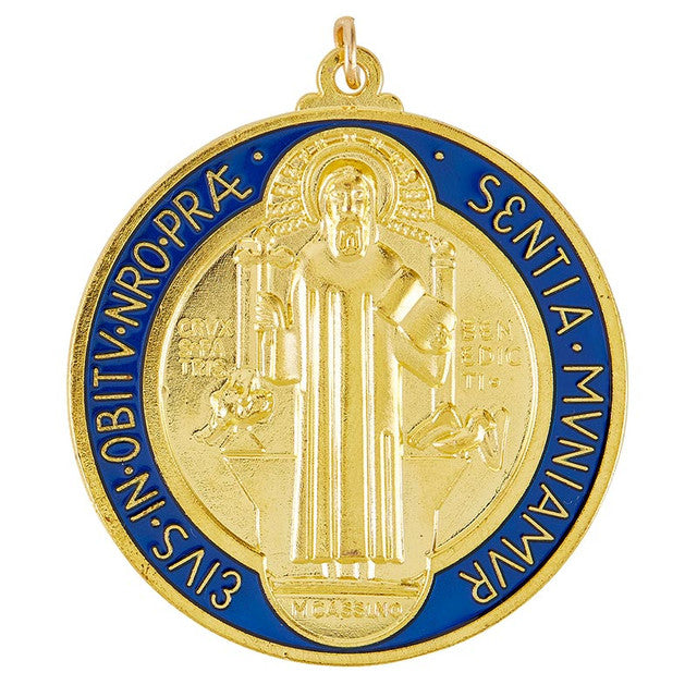 St. Benedict Gold Enamel Medal