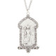 Silver-plated St. Gabriel Medal Necklace