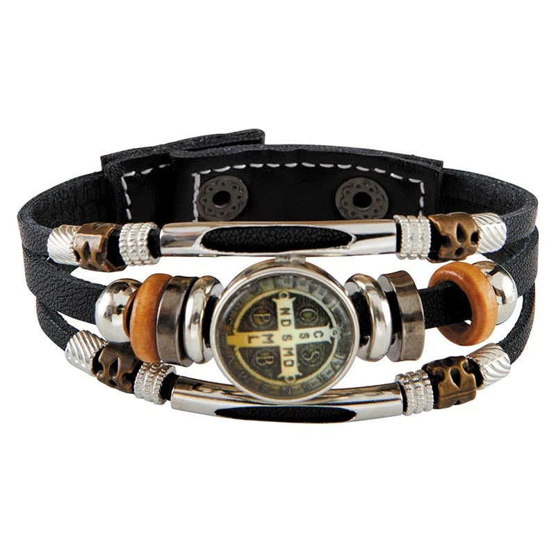 Luminous St. Benedict Stacked Bracelet