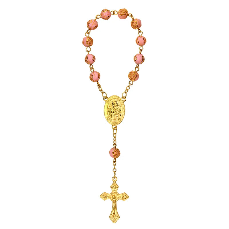 St. Therese Golden Rose One Decade Rosary