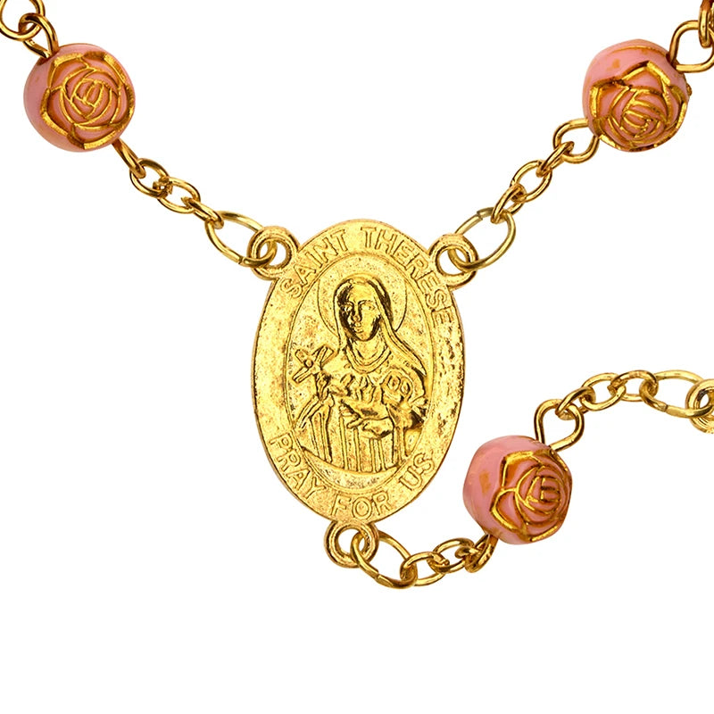 St. Therese Golden Rose One Decade Rosary