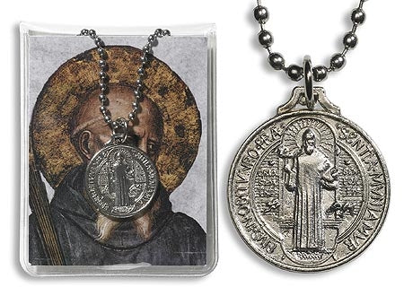 St. Benedict Pendant with Card
