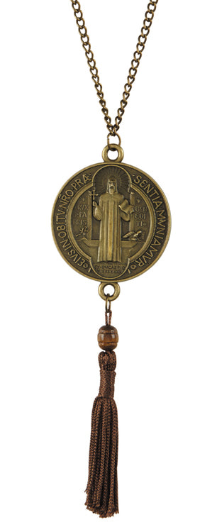 Bronze St. Benedict Tassel Hanging Medal