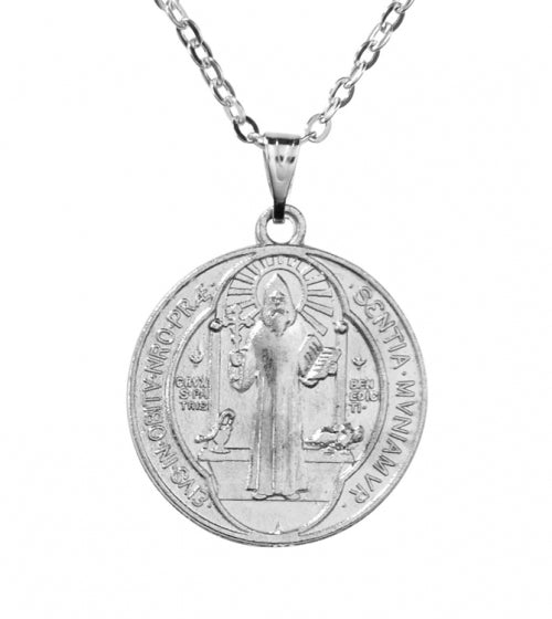 St. Benedict 1/2" Medal necklace