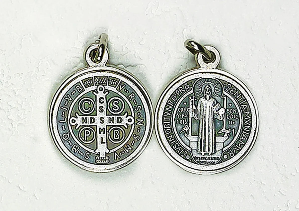 St Benedict mini silver medals