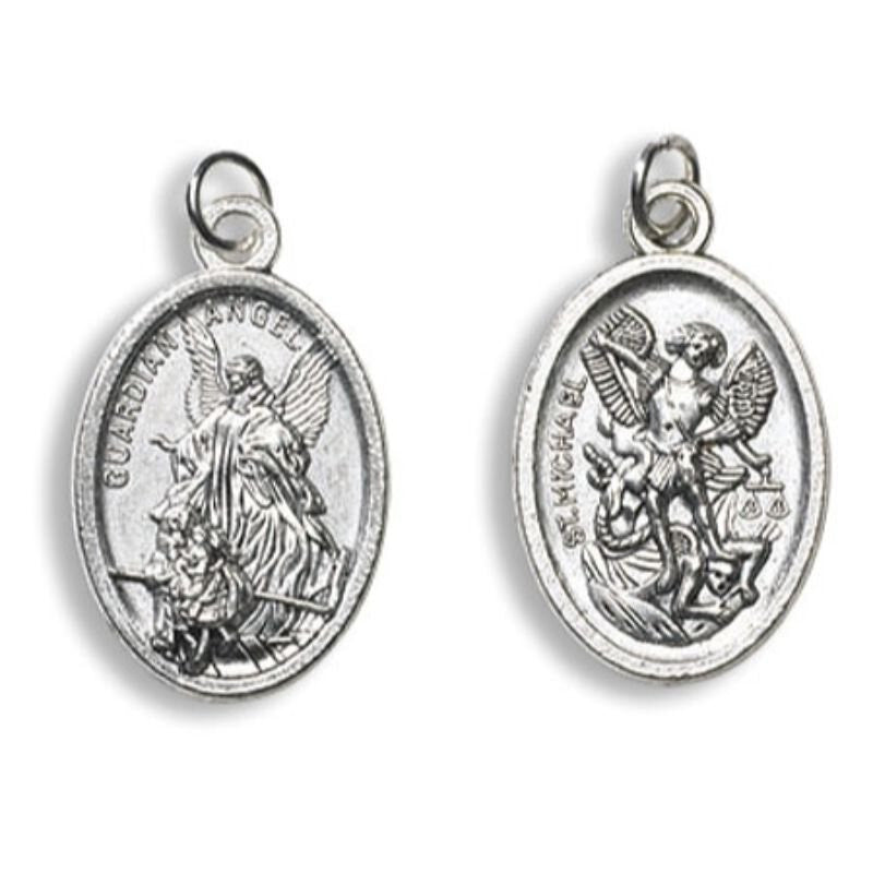 Guardian Angel and St. Michael Devotional Saint Medal
