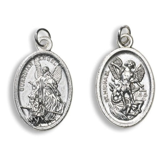 Guardian Angel and St. Michael Devotional Saint Medal